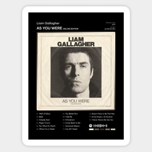 Liam Gallagher - As You Were Tracklist Album Magnet